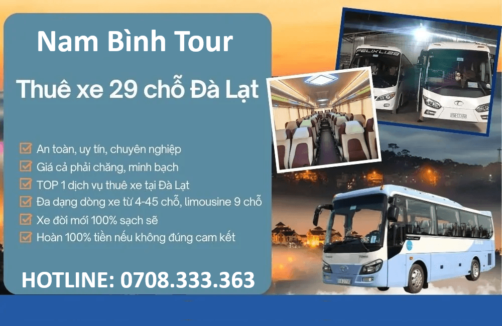 cho thuê xe 29 chỗ đà lạt