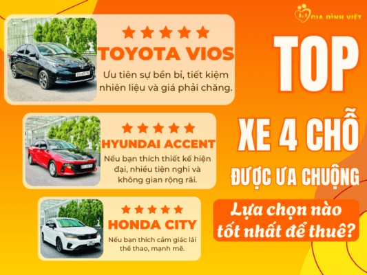 so sánh dịch vụ thuê xe
