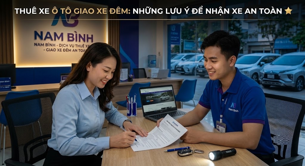 thuê xe ô tô giao xe đêm